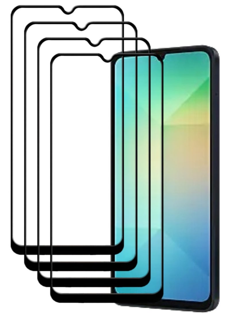 ACLIX 4 Pieces Antistatic ESD Dustproof Premium Quality High Definition Tempered Glass Screen Protector Designed For Samsung Galaxy A06 - Image 1