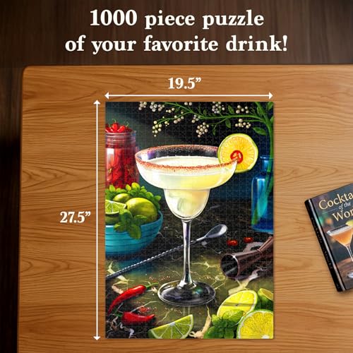 Gouda Games Jigsaw Puzzle 1000 Pieces The Margarita BrainBoosting Fun for Adults Families Friends Game Nights Poster Included Gifts for Cocktail Lovers Finished Size 275 x 195 - Image 5