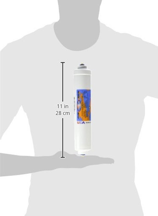 Omnipure K2533 KK 2 by 10 inch granular activated carbon water filter with 3/8" female quick connect fittings for refrigerators, under sink and home system use. - Image 2
