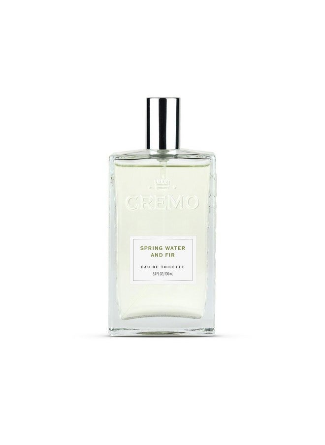 cremo Spring Water Fir Cologne Spray, A Refreshing, Clean Scent With Notes Of Spring Water, Cool Moss And Balsam Fir, 3.4 Fl Oz  - Image 1