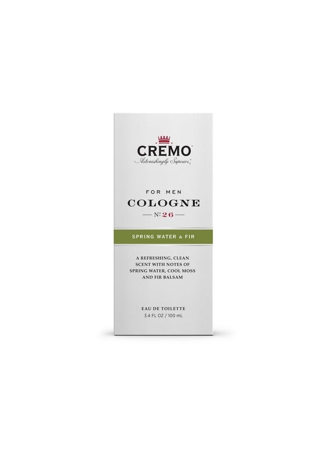 cremo Spring Water Fir Cologne Spray, A Refreshing, Clean Scent With Notes Of Spring Water, Cool Moss And Balsam Fir, 3.4 Fl Oz  - Image 5