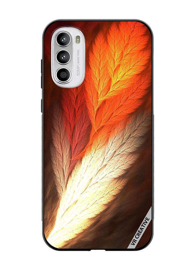 VR CREATIVE Protective Case Cover For Motorola Moto G82 Feather Design Multicolour - Image 1