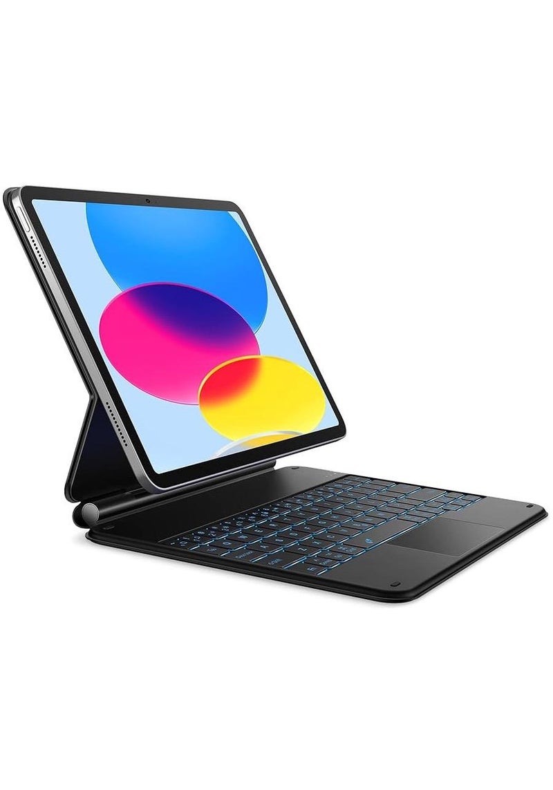 ماجيك كيبورد لاسلكي أيباد 10 & 11 2022 & 2025 10.9 ( الجيل العاشر و الجيل الحادي عشر ) عربي + انجليزي - Image 1