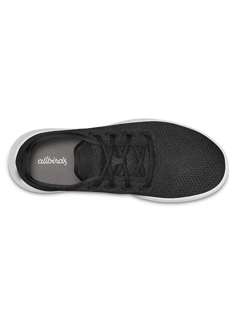 Allbirds  Men's Tree Runner - Jet Black (White Sole) for Men | Best Price UAE