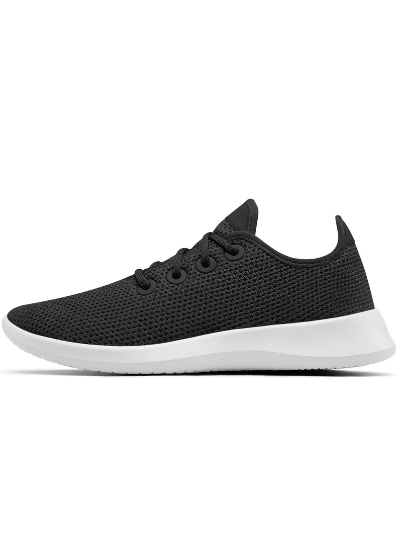 Allbirds Men's Tree Runner - Jet Black (White Sole)