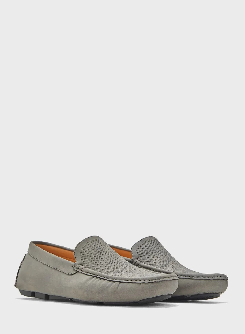 Robert Wood Printed Loafers