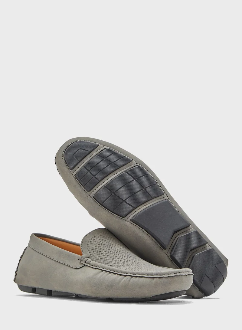 Robert Wood Printed Loafers
