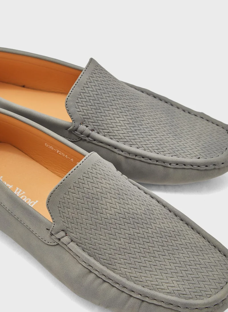 Robert Wood Printed Loafers