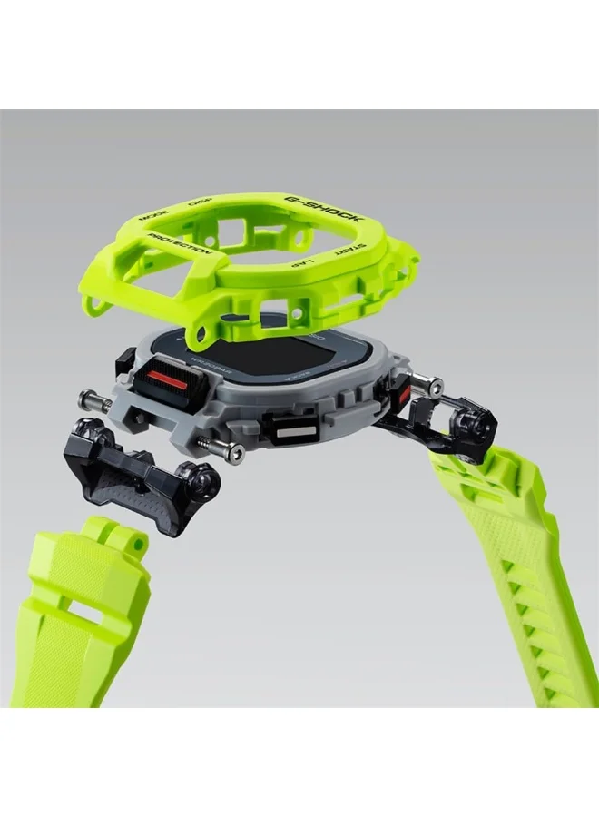 CASIO Casio Digital Black Dial Men's Watch Fluorescent Lime - GBD-200-9DR