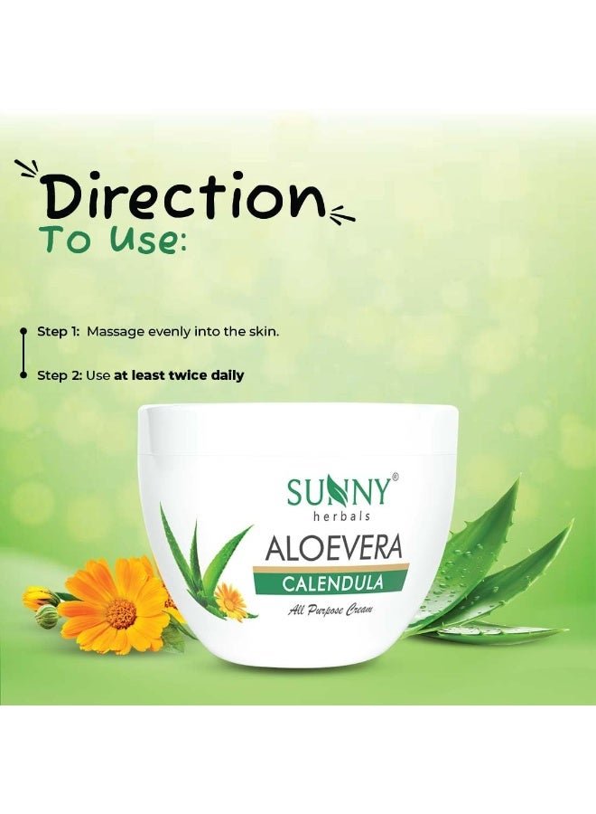 صني كريم صني هيربالز بالصبار والآذريون | يساعد في علاج جفاف الجلد | يقلل من فرط التصبغ | يتلاشى الكلف | يلطف مشاكل البشرة | يرطب بعمق | بالصبار والآذريون| تغذية طبيعية، 250 جم - Image 3