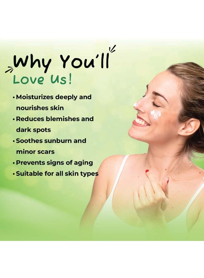 صني كريم صني هيربالز بالصبار والآذريون | يساعد في علاج جفاف الجلد | يقلل من فرط التصبغ | يتلاشى الكلف | يلطف مشاكل البشرة | يرطب بعمق | بالصبار والآذريون| تغذية طبيعية، 250 جم - Image 4