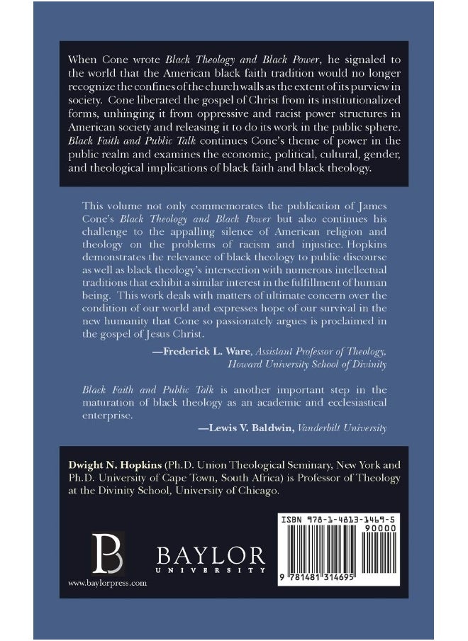 Black Faith and Public Talk: Critical Essays on James H. Cone's Black Theology and Black Power  - Image 1