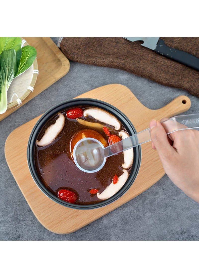 Excefore Clear Small Ladles, Mini Ladle for Sauce, Long Handle Punch Acrylic Ladles, Plastic Dressing and Sauces Ladles for Serving Soup Punch Bowl Cocktail Juices Fruit Parties(10PCS, 21CM) - Image 5