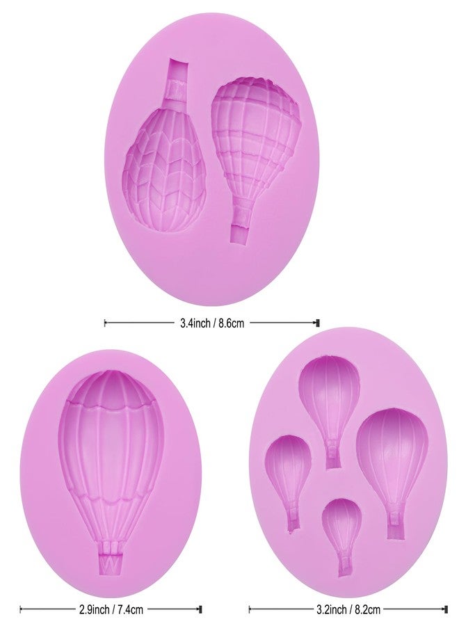 acvcatto Hot Air Balloon Silicone Chocolate Molds, Confession Balloon Fondant Baking Molds for Cake Decoration Cupcake Topper Candy Sugar Craft Gum Paste Clay Resin - Image 2