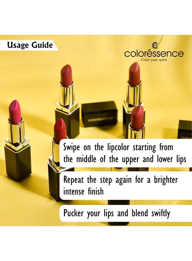 Coloressence أحمر شفاه مطفي طويل الأمد مقاوم للماء ومضاد للتلطخ لون الشفاه أحمر فاتال (Ml3) 4 غرام - Image 4