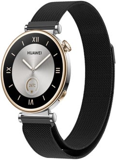 FASHION MANIA 18mm Milanese Bands Compatible with Huawei Watch GT4 41mm 2023, Magnetic Loop Strap, Stainless Steel Wristbands No Gap Classic Metal Mesh Wristband for Women Men 