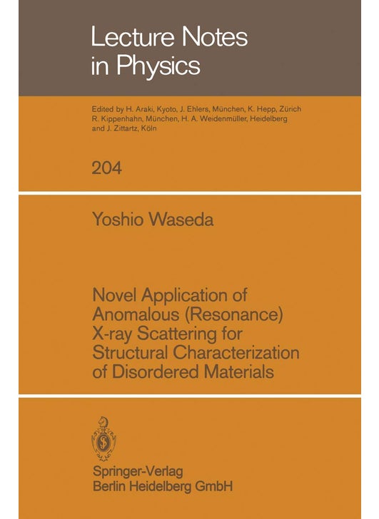 Novel Application of Anomalous (Resonance) X-ray Scattering for structural Characterization of Disordered Materials