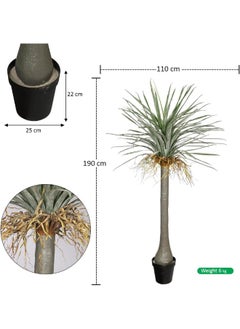 YATAI Yucca Palm Tree, 190cm Tall Lifelike Green Leaves Artificial Plants with Pots, Durable, Maintenance Free Artificial Tree, Lifelike Texture & Fade Resistant Fake Plants for Home Office Decor - pzsku/Z3F1DEC7B6239789DE9E9Z/45/_/1727279534/cd68700d-7579-472b-bbf4-6e04be36f627