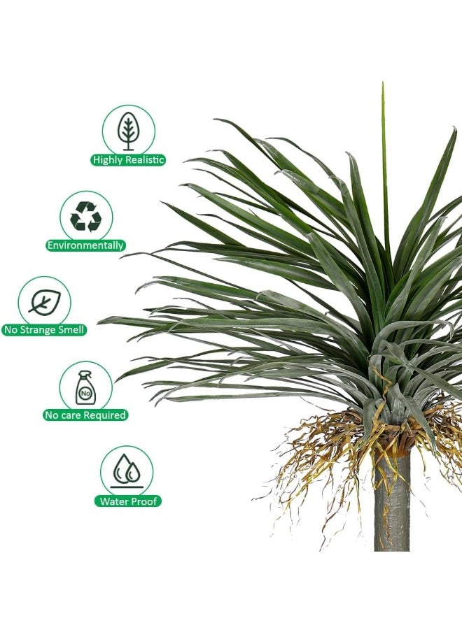 Yatai - YATAI Yucca Palm Tree, 190cm Tall Lifelike Green Leaves Artificial Plants with Pots, Durable, Maintenance Free Artificial Tree, Lifelike Texture & Fade Resistant Fake Plants for Home Office Decor - Image 1