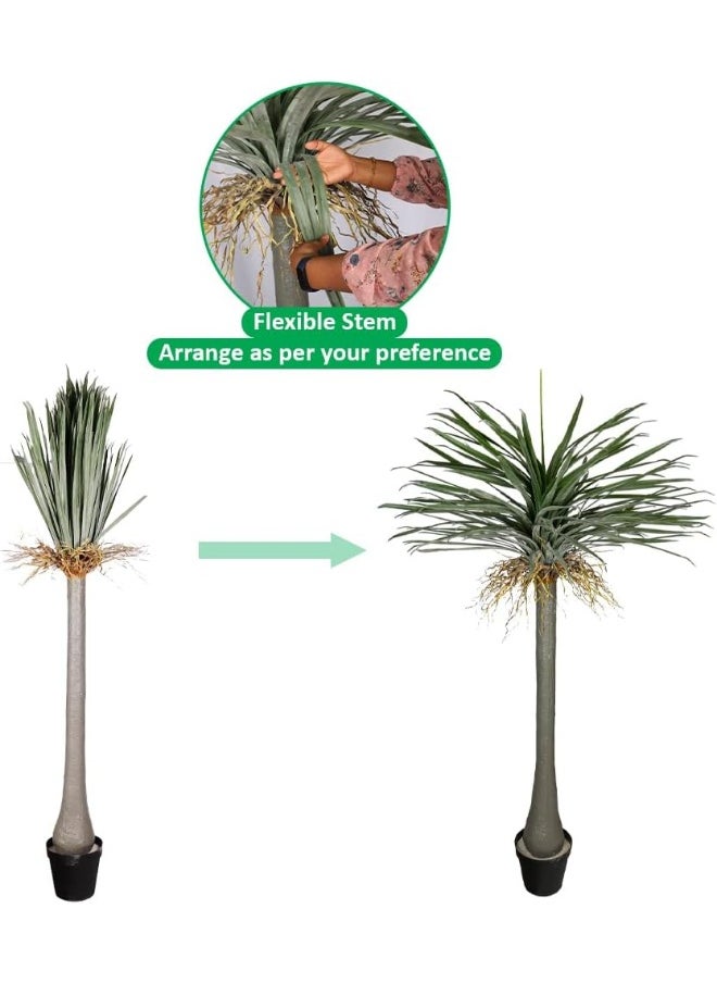 Yatai - YATAI Yucca Palm Tree, 190cm Tall Lifelike Green Leaves Artificial Plants with Pots, Durable, Maintenance Free Artificial Tree, Lifelike Texture & Fade Resistant Fake Plants for Home Office Decor - Image 1
