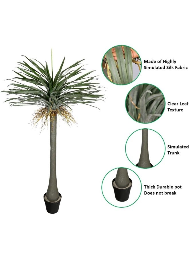 Yatai - YATAI Yucca Palm Tree, 190cm Tall Lifelike Green Leaves Artificial Plants with Pots, Durable, Maintenance Free Artificial Tree, Lifelike Texture & Fade Resistant Fake Plants for Home Office Decor - Image 1