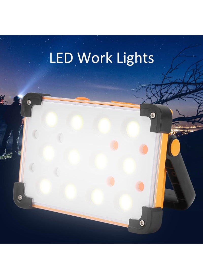 SLIVERS CRIEST - Portable Multifunctional Spotlight - Solar & USB Rechargeable Outdoor LED Lights, 12 Light Modes, Portable Solar LED Outdoor Lights for Camping - Image 1