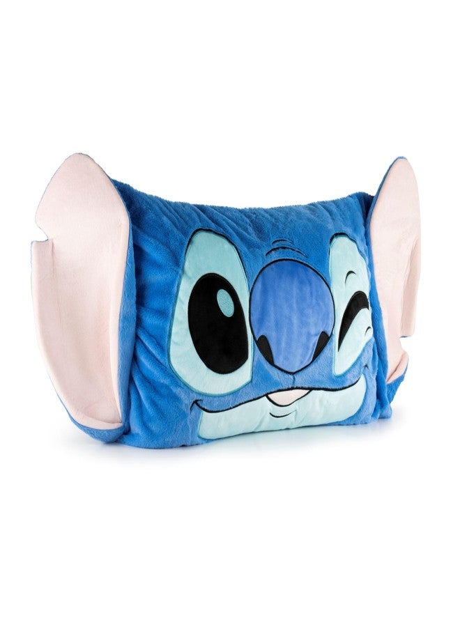 Jay Franco Body Pillow Cover - Kids Super Soft 1 Single Bed Pillow Cover - 20 x 30 Inches, Blue - Lilo and Stitch - Image 4