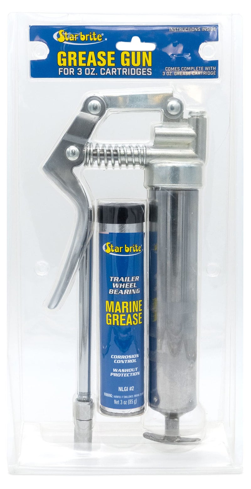 STAR BRITE Pistol Grease Gun with 3 OZ. Cartridge (028703),Silver - Image 2