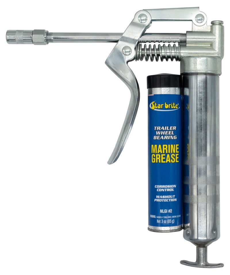 STAR BRITE Pistol Grease Gun with 3 OZ. Cartridge (028703),Silver - Image 5