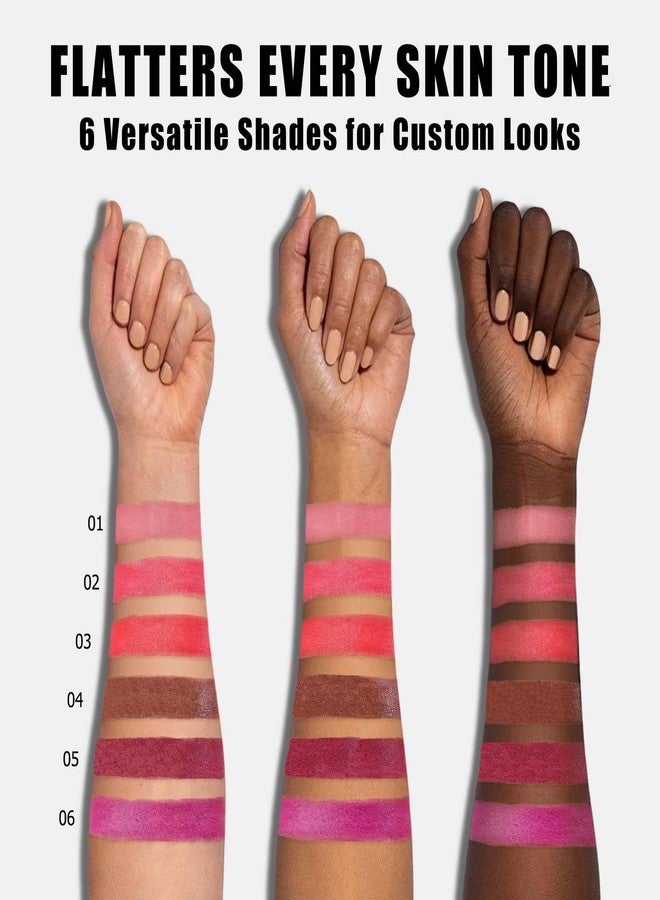 COLORcode 6Pcs Matte Lipstick Set for Women, Nude Pink Brown Rose Red Purple Long Lasting Lipstick 24 hour Waterproof, with Retractable Dual-Ended Lip Brush, Velvet Finish Lip Makeup Gift Kit for Women - Image 5