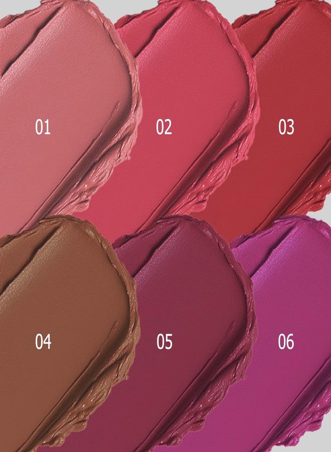 COLORcode 6Pcs Matte Lipstick Set for Women, Nude Pink Brown Rose Red Purple Long Lasting Lipstick 24 hour Waterproof, with Retractable Dual-Ended Lip Brush, Velvet Finish Lip Makeup Gift Kit for Women - Image 2