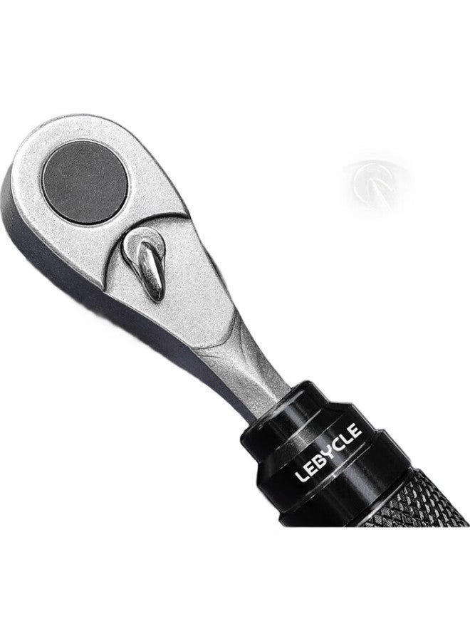 LeBycle Mini Portable Ratchet Wrench Bicycle Set, Road And Mountain Bike Repair Tools, Multi-Functional High-Strength - Image 1