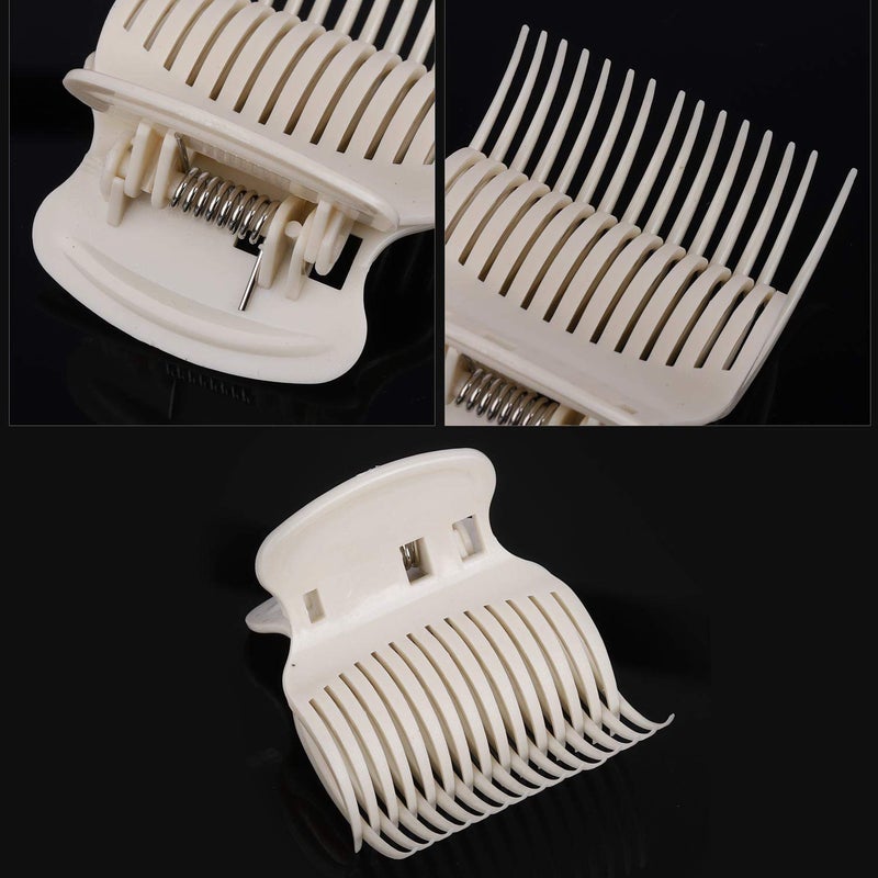Tbestmax 24 Hot Roller Clips For Hair Curler Claw Clip Replacement Hair Section Styling For Women Girls White - Image 5