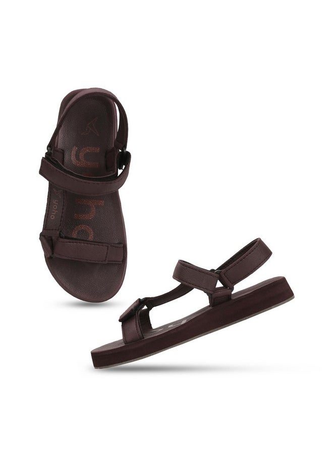 YOHO YOHO EVA Sandals for Women | EVA sole | Comfortable cushioned sole with TPR base | Lightweight | Soft skin friendly straps | Adjustable straps | Velcro closure | Vibrant colour options  - Image 1