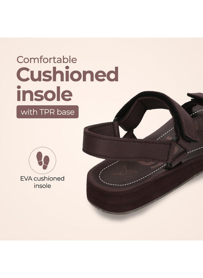 YOHO YOHO EVA Sandals for Women | EVA sole | Comfortable cushioned sole with TPR base | Lightweight | Soft skin friendly straps | Adjustable straps | Velcro closure | Vibrant colour options  - Image 4