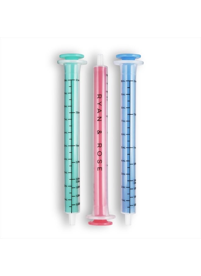 Ryan & Rose - Cutie Dose - Baby Medicine Dispenser Syringe For Children Medicine Syringes For Children Medication Dispenser Baby Medicine Syringe Baby Medicine Dropper Baby Syringe - 3 Pack (Lollipop) - Image 1