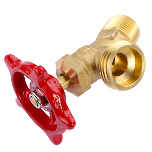 LitOrange Solid Brass Backyard 65 Degree Elbow Stop Valve Hose Bibb Solder NPT 1/2" Male Thread to MHT 3/4" Inch Male Threaded Garden Hose Connector Adapter Water Shut-Off Valve Faucet - Image 4