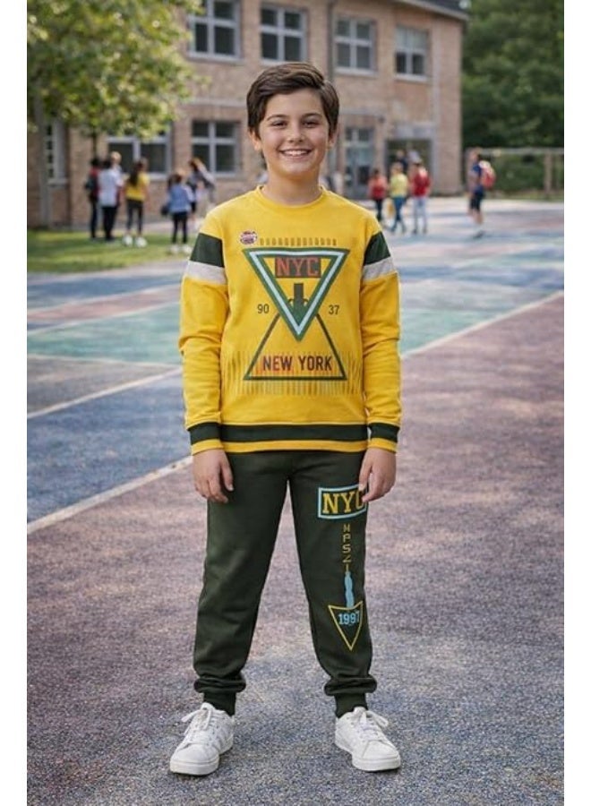 Macaw Kids Winter Cotton Set 100% Padded – Soft Warm Children Outfit with Heavy Outer Fabric, Anti-Pilling & Fade Resistant, Comfortable Long Sleeve Top and Pants for Daily Wear, School & Outdoor Activities(12years) - Image 3