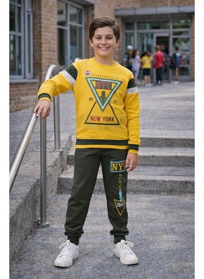 Macaw Kids Winter Cotton Set 100% Padded – Soft Warm Children Outfit with Heavy Outer Fabric, Anti-Pilling & Fade Resistant, Comfortable Long Sleeve Top and Pants for Daily Wear, School & Outdoor Activities(12years) - Image 2