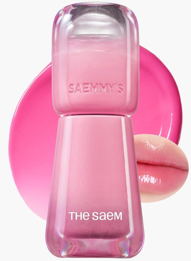 ذا سيم THESAEM Saemmy's Ade Shot Tint - صبغة شفاه كورية، جل مائي للشفاه بلمسة نهائية مرطبة ومشرقة، لمعان قابل للتكثيف، راحة تدوم طويلاً، 0.1 أونصة سائلة (09 ليمون وردي) - Image 1