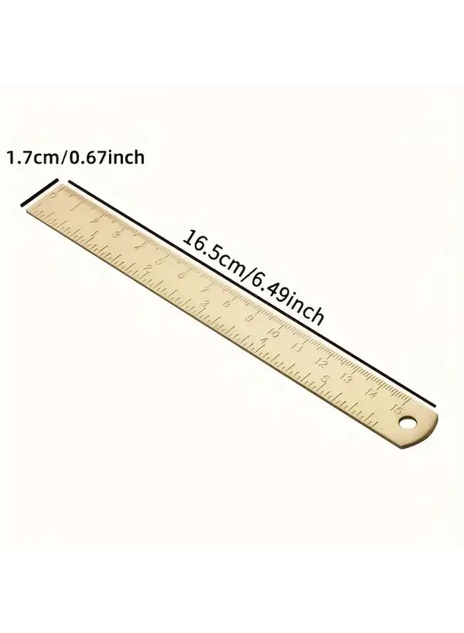 Copper Ruler 150mm High Precision Drawing Measuring Tool Set for Teachers Students - Image 4