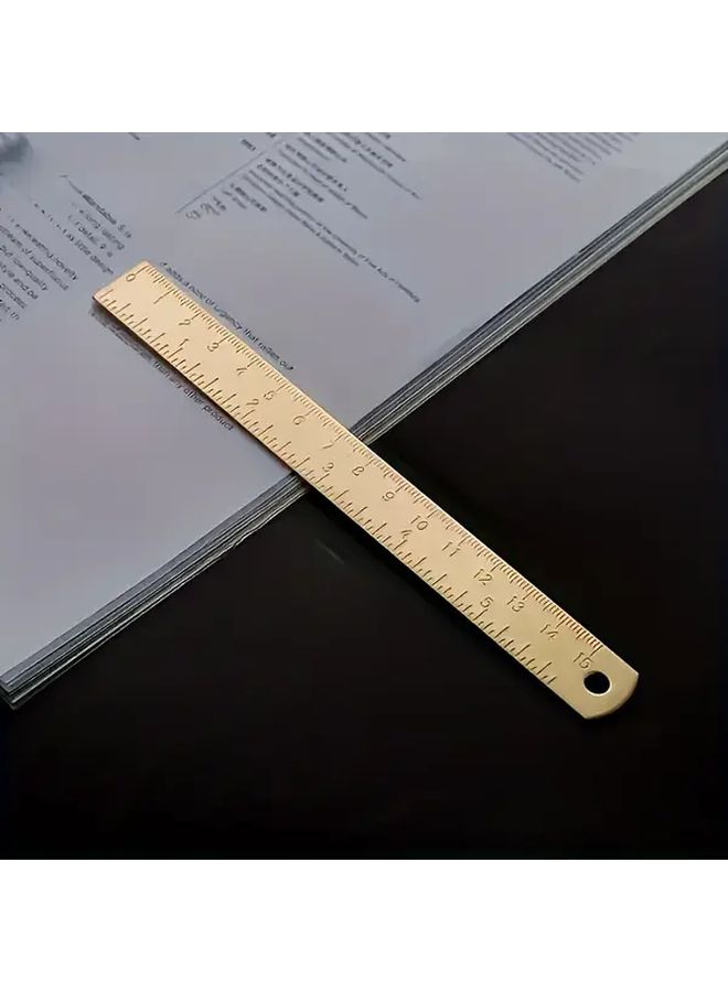 Copper Ruler 150mm High Precision Drawing Measuring Tool Set for Teachers Students - Image 5