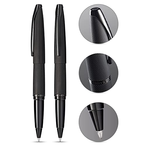 CROSS Unisex Brushed Roller Ball Pen (Black_Free Size) - Image 2