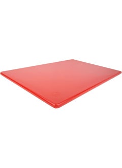 Thirteen Chefs Commercial Grade 18 x 12 Red Cutting Board for Meat - Superior to HDPE Plastic - 0.5 Inch Thick Poly for Food Service, Dishwasher Safe  - Image 1