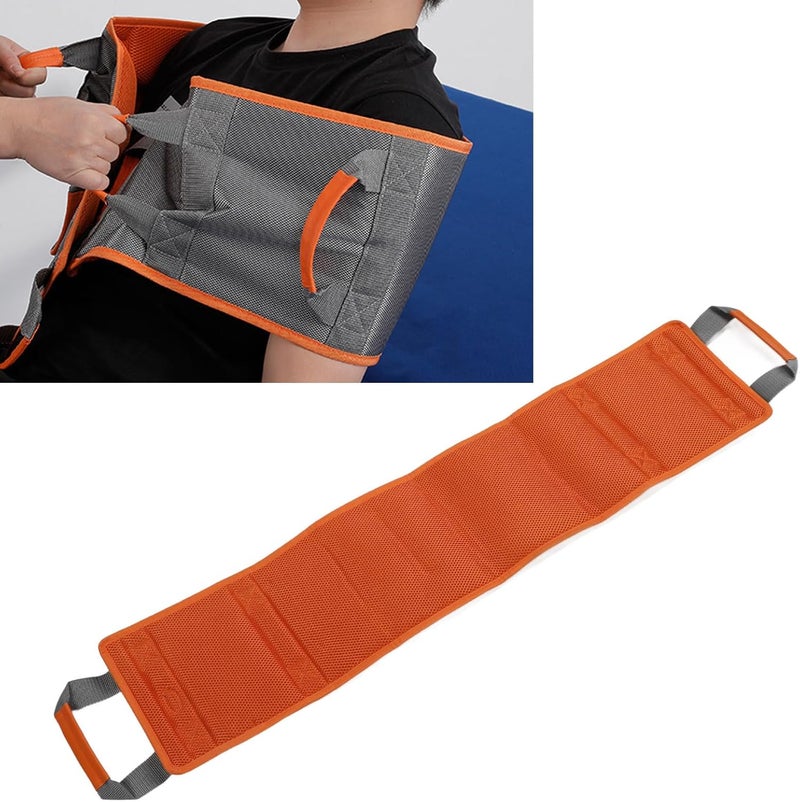 klarako Bed Transfer Nursing Sling - Patient Lifting Aid with Dual Handle Design, Portable and Foldable, Breathable Mesh Fabric for Comfort, and PU Leather Handles for Secure Grip - Image 3