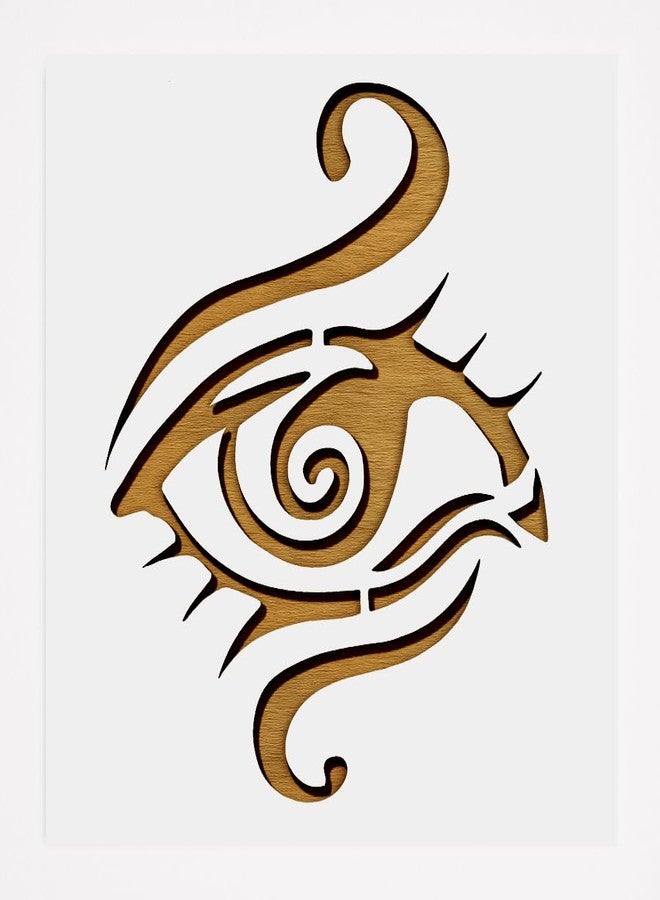 STENCILAIR 3rd Eye Chakra Yoga Stencil - Reusable 8.5x11 Inch Logo Cut Stencil for Arts and Crafts - Image 1