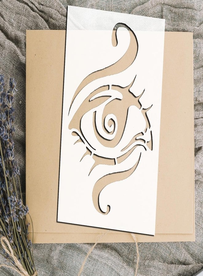 STENCILAIR 3rd Eye Chakra Yoga Stencil - Reusable 8.5x11 Inch Logo Cut Stencil for Arts and Crafts - Image 4