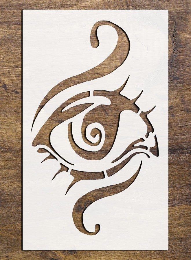 STENCILAIR 3rd Eye Chakra Yoga Stencil - Reusable 8.5x11 Inch Logo Cut Stencil for Arts and Crafts - Image 2