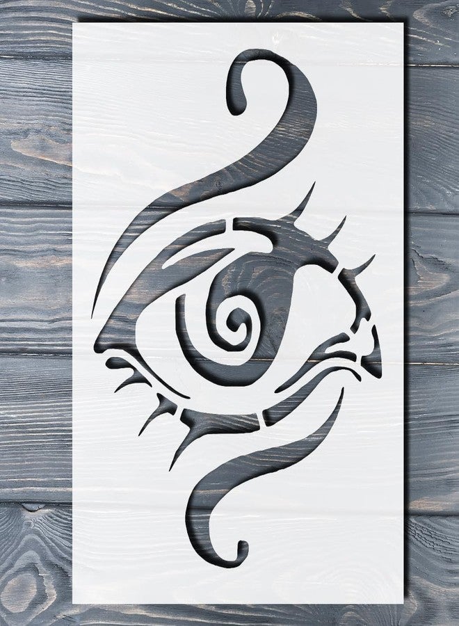 STENCILAIR 3rd Eye Chakra Yoga Stencil - Reusable 8.5x11 Inch Logo Cut Stencil for Arts and Crafts - Image 5
