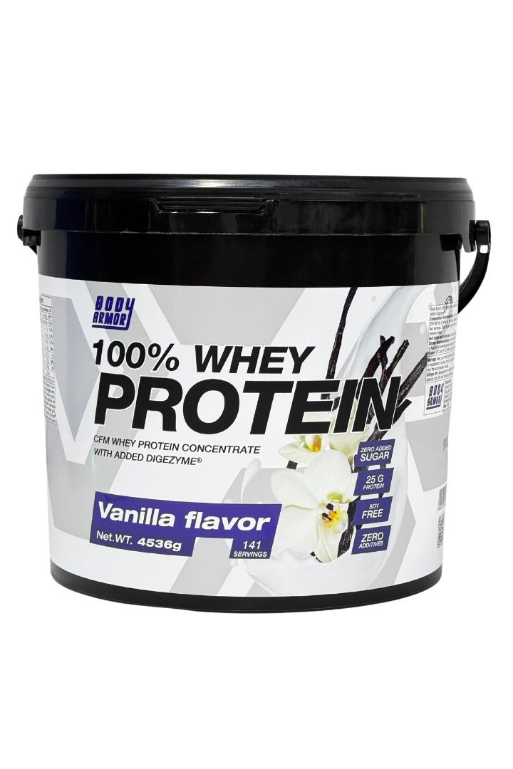 Whey Protein Powder, 24 Grams of Protein - Vanilla, 10 Lbs, 141 Servings (4.51 KG)